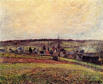 カミーユ・ピサロ Painting - エラニーの村 1885年 カミーユ・ピサロ
